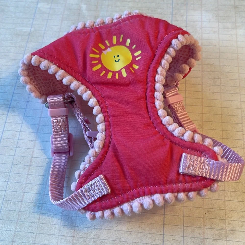Top Paw Smiley Sunshine Pink Pet Harness